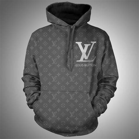 black white hoodie louis vuitton|louis vuitton grey hoodie.